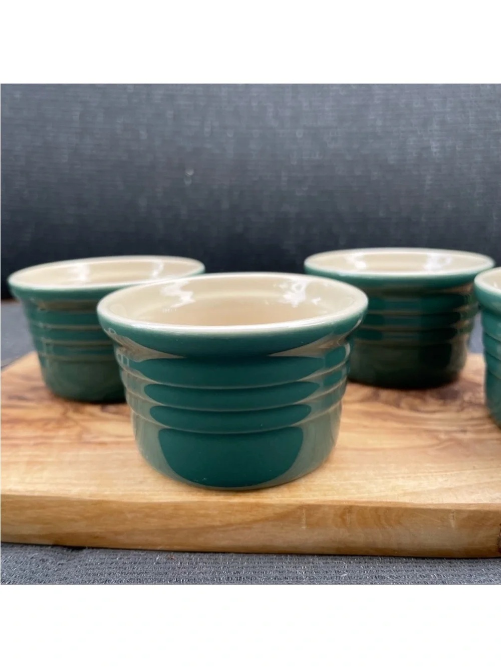 🔥 Set of 4 LE CREUSET Ramekin- Green